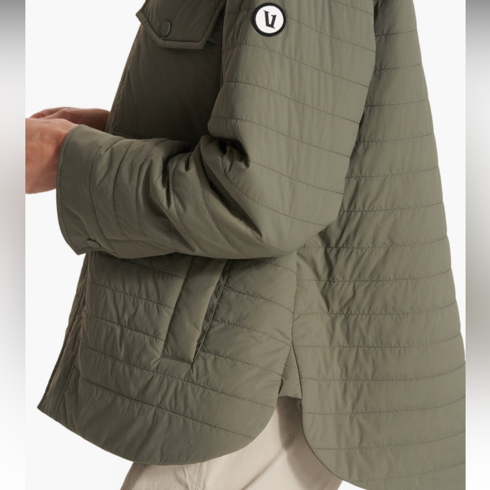 NWT Vuori Canyon Insulated Shirt Jacket Pistachio M/L $198